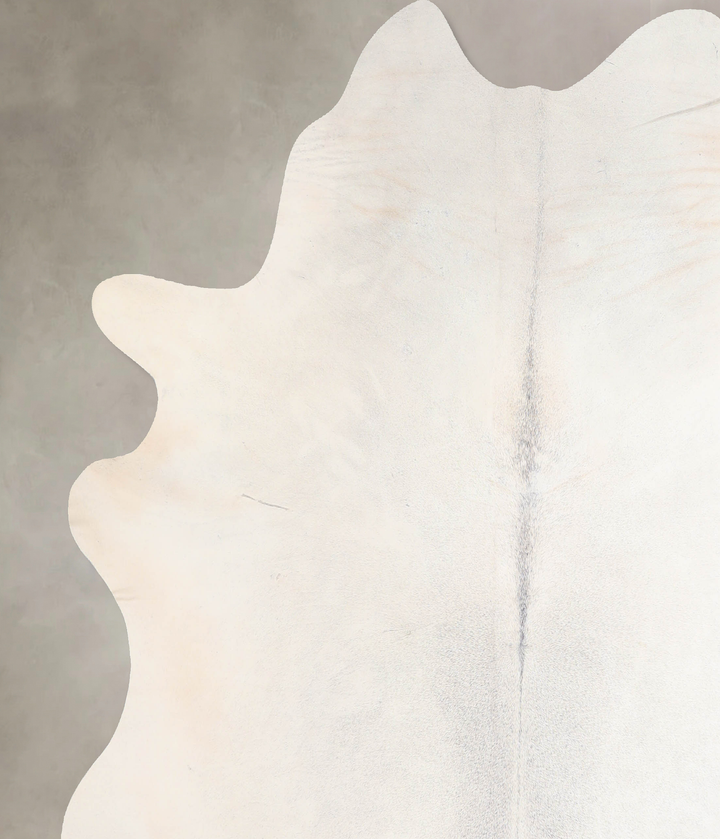 Light Grey X-Large Brazilian Cowhide Rug 7'1"H x 6'10"W #A31972 by Hudson Hides