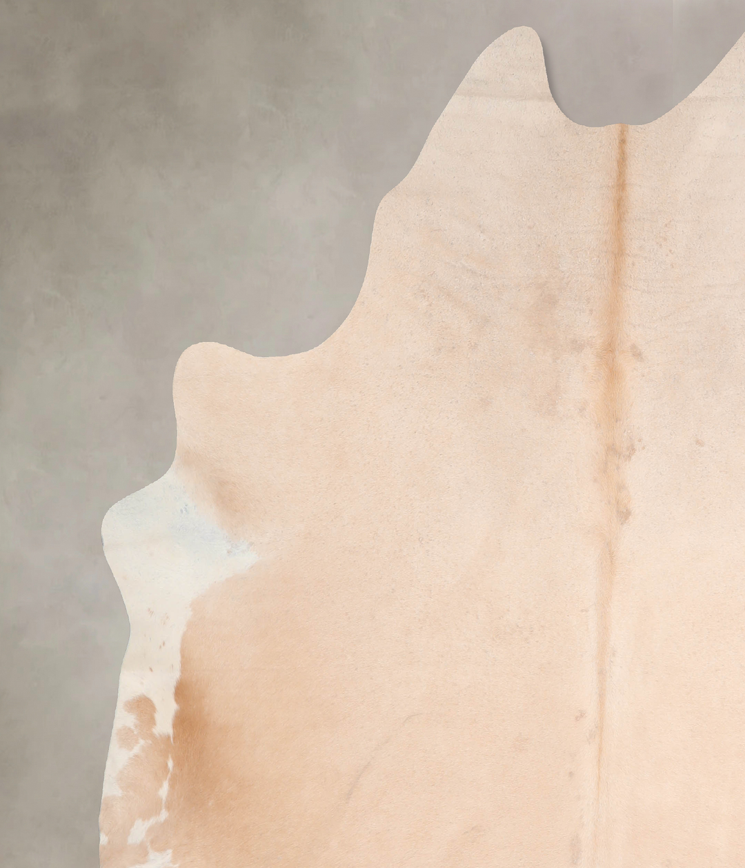 Beige X-Large Brazilian Cowhide Rug 7'3"H x 6'8"W #A31978 by Hudson Hi
