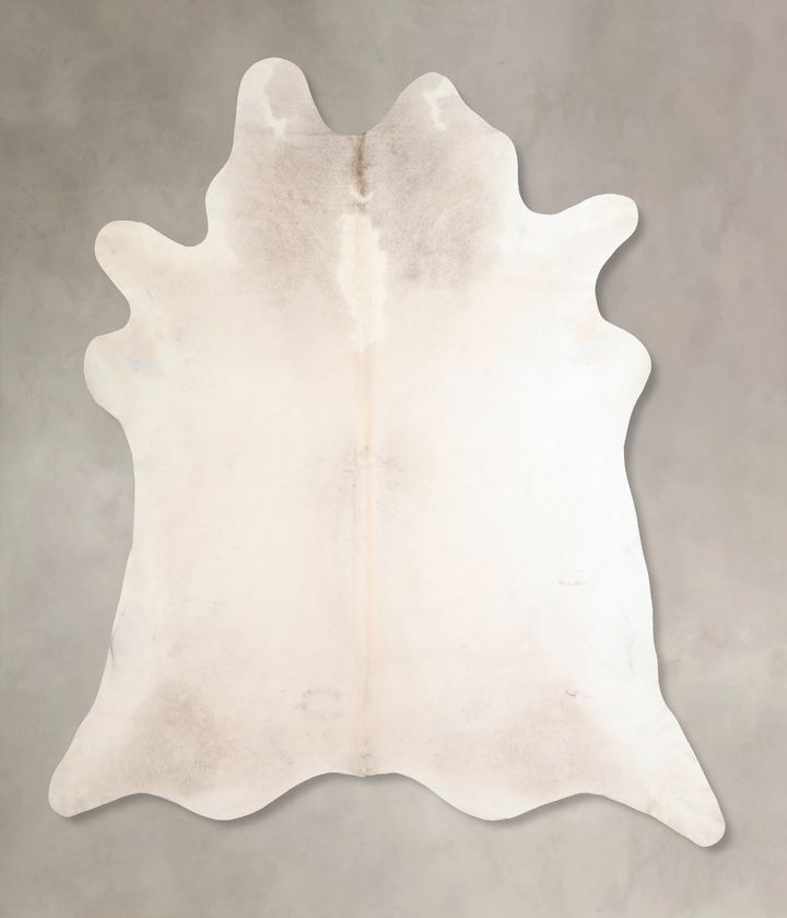 Ivory with Beige XX-Large Brazilian Cowhide Rug 7'11"H x 7'5"W #A32011 by Hudson Hides