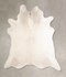 Ivory with Beige XX-Large Brazilian Cowhide Rug 7'11