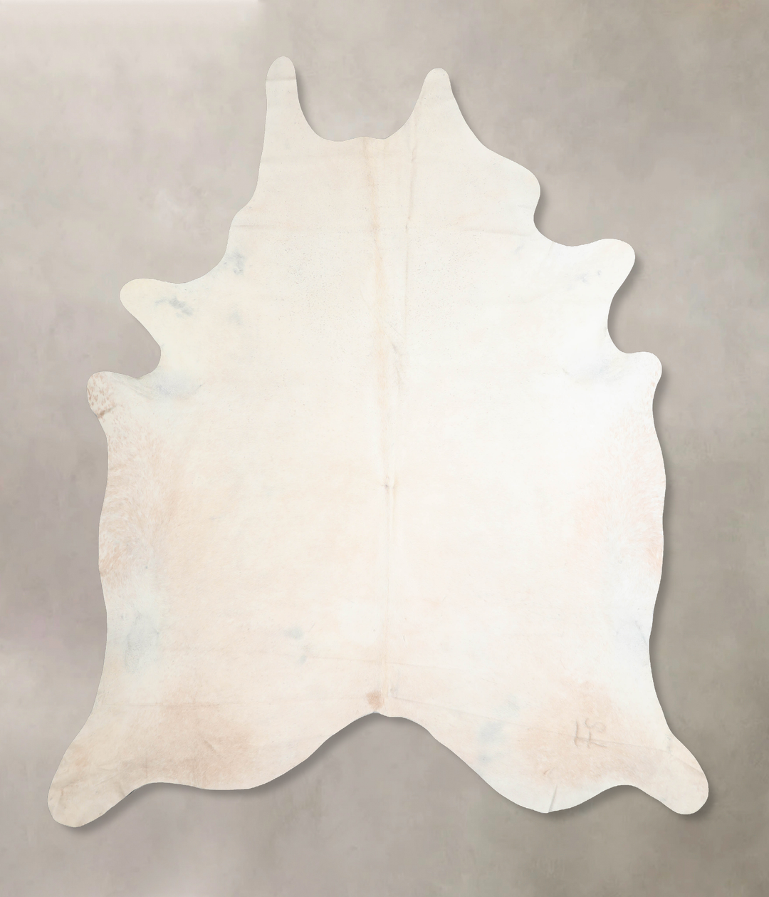 Ivory with Beige XX-Large Brazilian Cowhide Rug 8'7"H x 7'5"W #A32038 