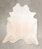 Ivory with Beige XX-Large Brazilian Cowhide Rug 7'8