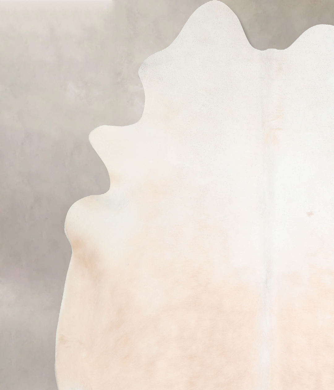 Ivory with Beige XX-Large Brazilian Cowhide Rug 7'8"H x 6'11"W #A32095