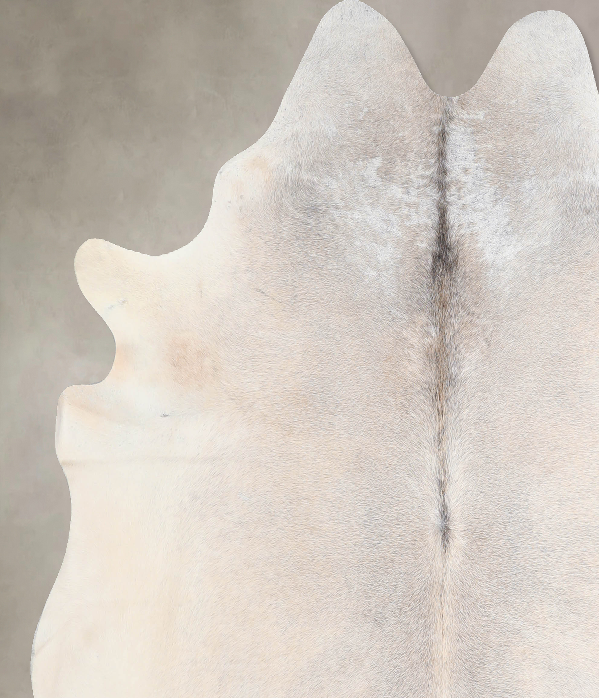 Grey with Beige X-Large Brazilian Cowhide Rug 6'8"H x 6'2"W #A32129 by Hudson Hides