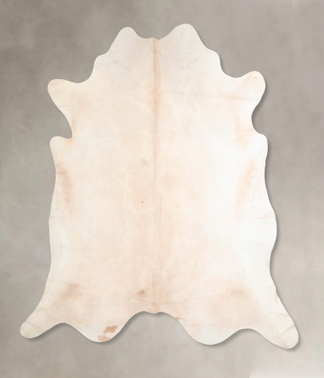 Ivory with Beige XX-Large Brazilian Cowhide Rug 7'6"H x 7'9"W #A32165 