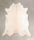 Ivory with Beige XX-Large Brazilian Cowhide Rug 7'6"H x 7'9"W #A32165 by Hudson Hides