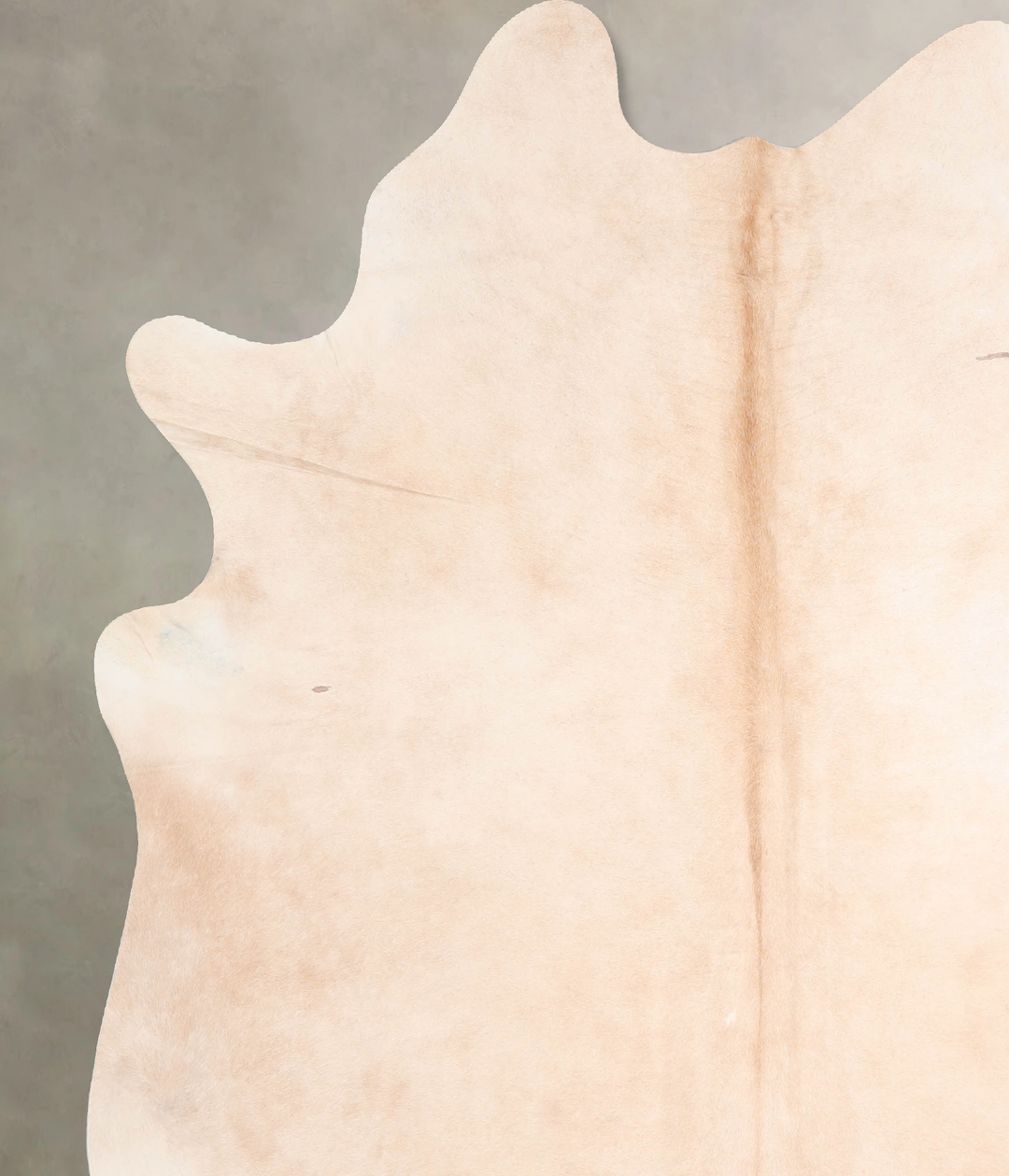 Beige X-Large Brazilian Cowhide Rug 7'3"H x 6'9"W #A32169 by Hudson Hi