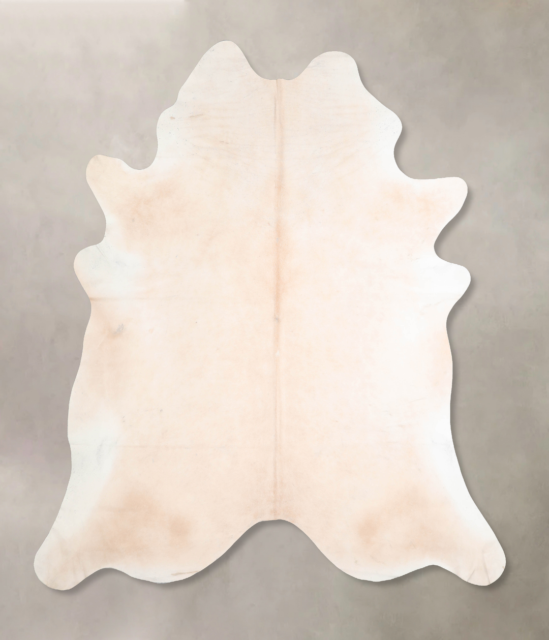 Ivory with Beige XX-Large Brazilian Cowhide Rug 7'9"H x 6'10"W #A32177