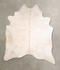 Ivory with Beige XX-Large Brazilian Cowhide Rug 8'5