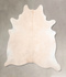 Ivory with Beige X-Large Brazilian Cowhide Rug 7'4