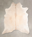 Ivory with Beige XX-Large Brazilian Cowhide Rug 8'1"H x 6'8"W #A32240 by Hudson Hides