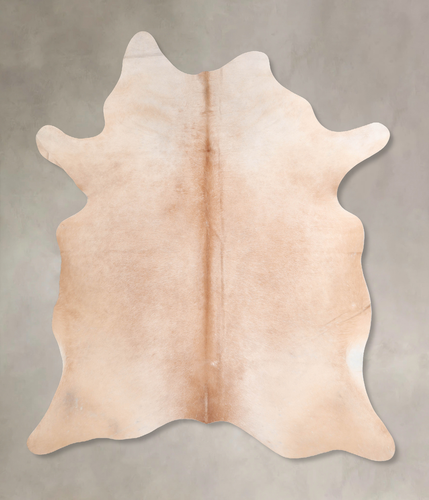 Beige X-Large Brazilian Cowhide Rug 6'10"H x 5'11"W #A32245 by Hudson Hides