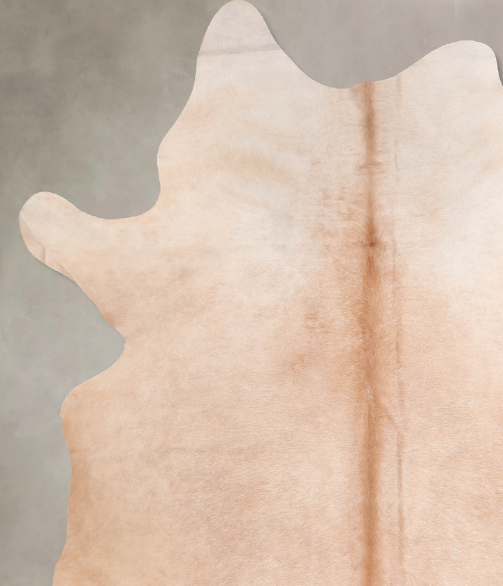 Beige X-Large Brazilian Cowhide Rug 6'10"H x 5'11"W #A32245 by Hudson Hides