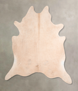 Beige XX-Large Brazilian Cowhide Rug 7'9"H x 7'4"W #A32252 by Hudson Hides