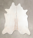 Grey with Beige XX-Large Brazilian Cowhide Rug 8'0"H x 7'3"W #A32270 by Hudson Hides