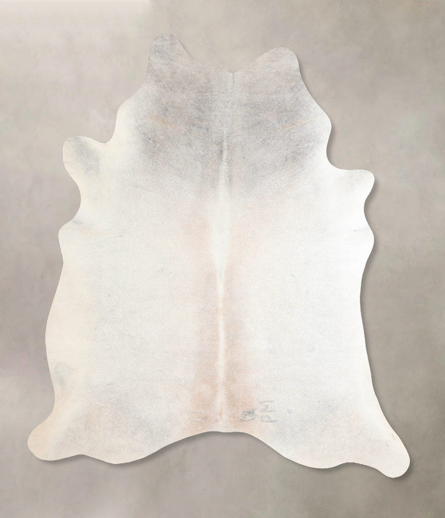 Grey with Beige X-Large Brazilian Cowhide Rug 7'0"H x 6'2"W #A32344 by Hudson Hides