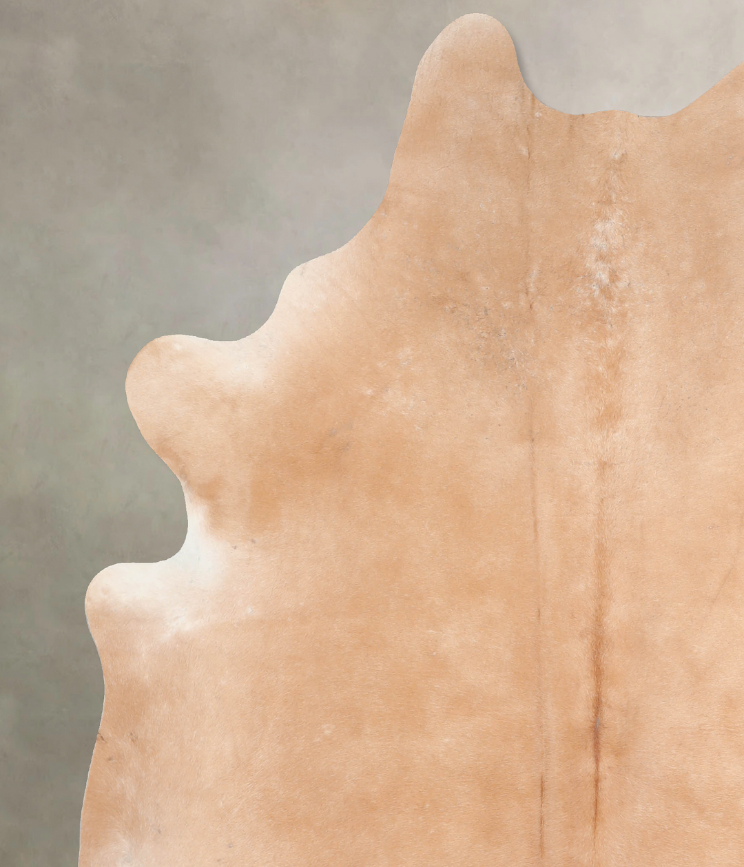 Beige X-Large Brazilian Cowhide Rug 7'1"H x 5'11"W #A32352 by Hudson H