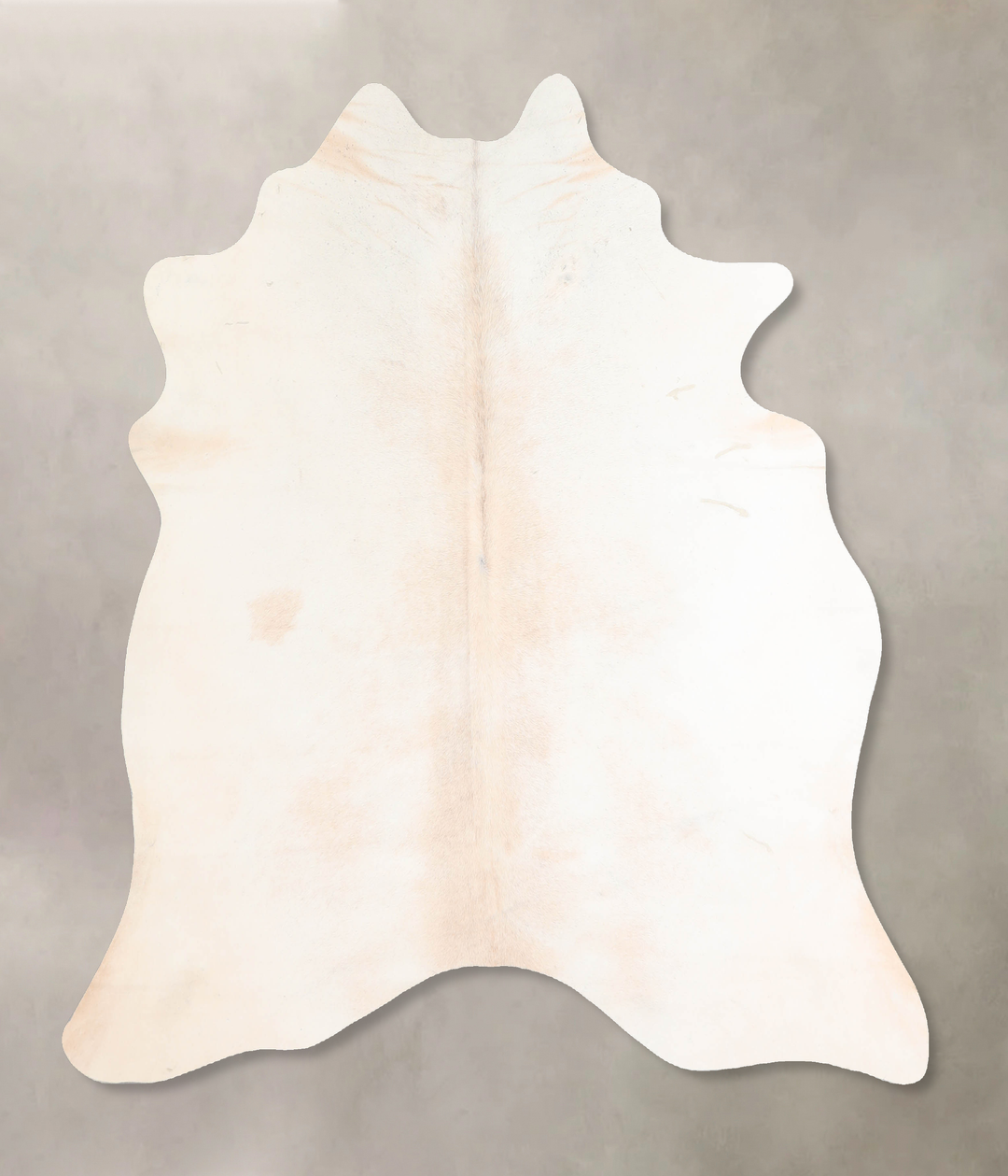 Ivory with Beige Large Brazilian Cowhide Rug 5'6"H x 5'6"W #A32363 by 