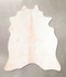 Ivory with Beige Large Brazilian Cowhide Rug 5'6