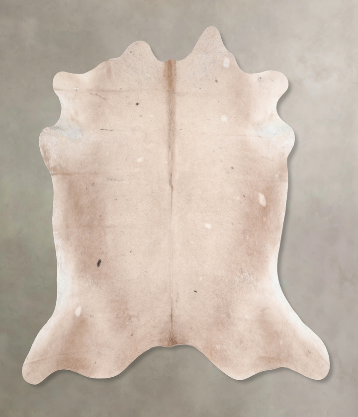 Champagne X-Large Brazilian Cowhide Rug 6'4"H x 6'11"W #A32399 by Hudson Hides