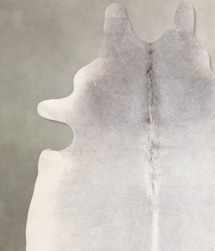 Medium Grey XX-Large Brazilian Cowhide Rug 7'11"H x 7'0"W #A32404 by Hudson Hides