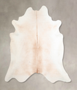 Ivory with Beige XX-Large Brazilian Cowhide Rug 7'7"H x 7'8"W #A32431 by Hudson Hides