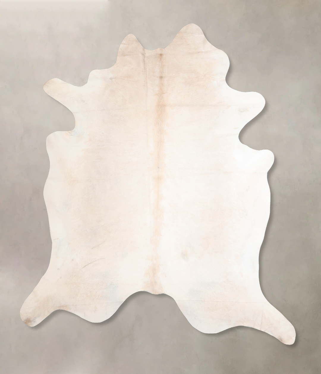 Beige XX-Large Brazilian Cowhide Rug 8'1"H x 7'3"W #A32438 by Hudson H