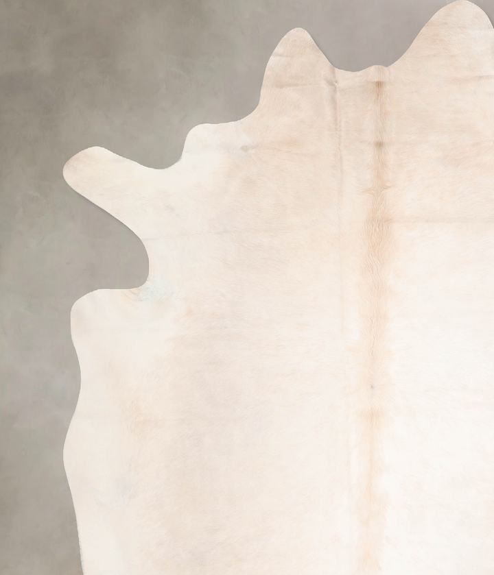 Beige XX-Large Brazilian Cowhide Rug 8'1"H x 7'3"W #A32438 by Hudson Hides