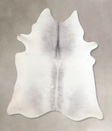Medium Grey X-Large Brazilian Cowhide Rug 7'1"H x 6'9"W #A32446 by Hudson Hides