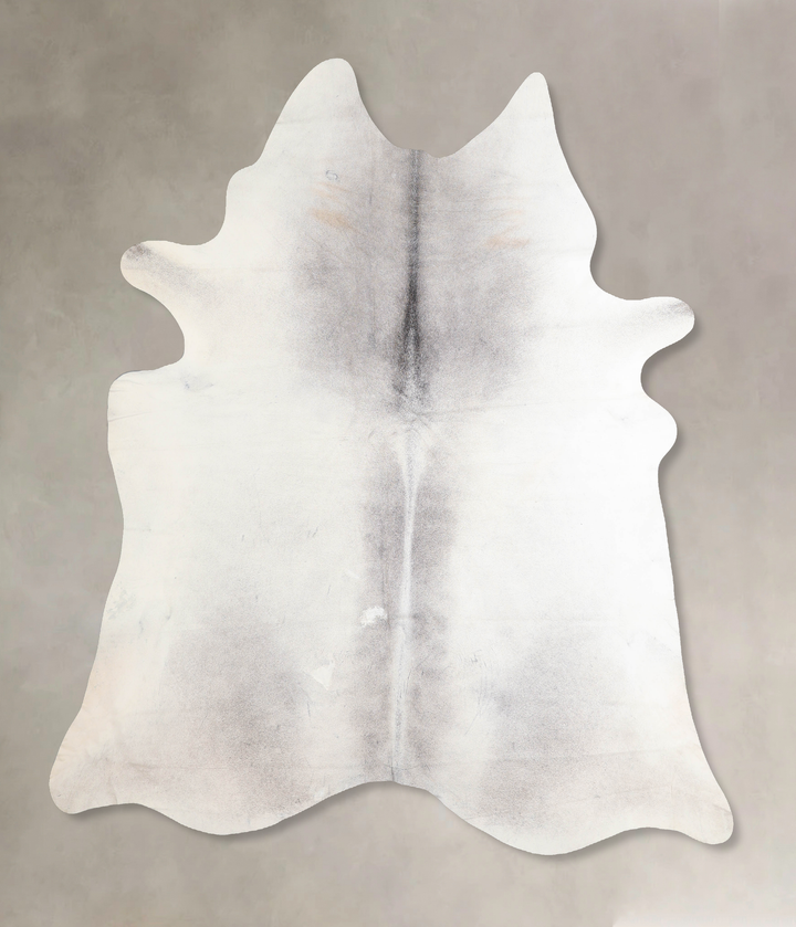 Medium Grey X-Large Brazilian Cowhide Rug 7'1"H x 6'9"W #A32446 by Hudson Hides