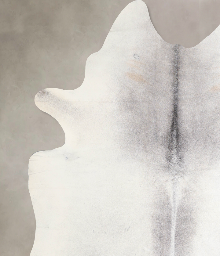 Medium Grey X-Large Brazilian Cowhide Rug 7'1"H x 6'9"W #A32446 by Hudson Hides