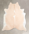 Beige and White XX-Large Brazilian Cowhide Rug 7'7