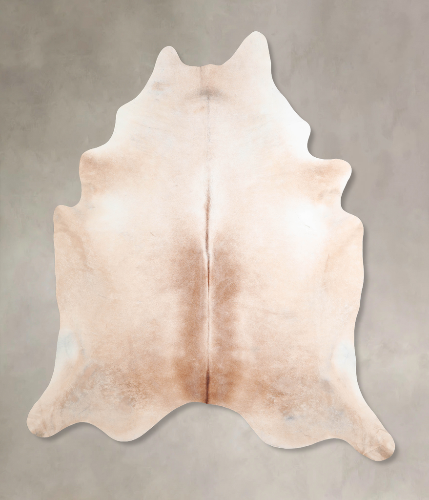 Light Caramel XX-Large Brazilian Cowhide Rug 8'1"H x 6'9"W #A32496 by Hudson Hides