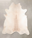 Ivory with Beige XX-Large Brazilian Cowhide Rug 7'9"H x 7'6"W #A32497 by Hudson Hides