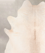 Ivory with Beige XX-Large Brazilian Cowhide Rug 7'9"H x 7'6"W #A32497 by Hudson Hides