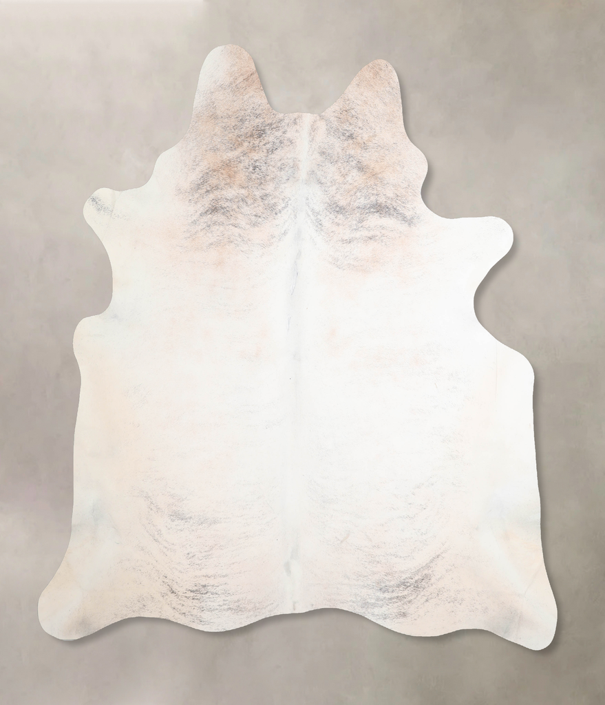 Grey Brindle X-Large Brazilian Cowhide Rug 7'0"H x 6'4"W #A32498 by Hudson Hides