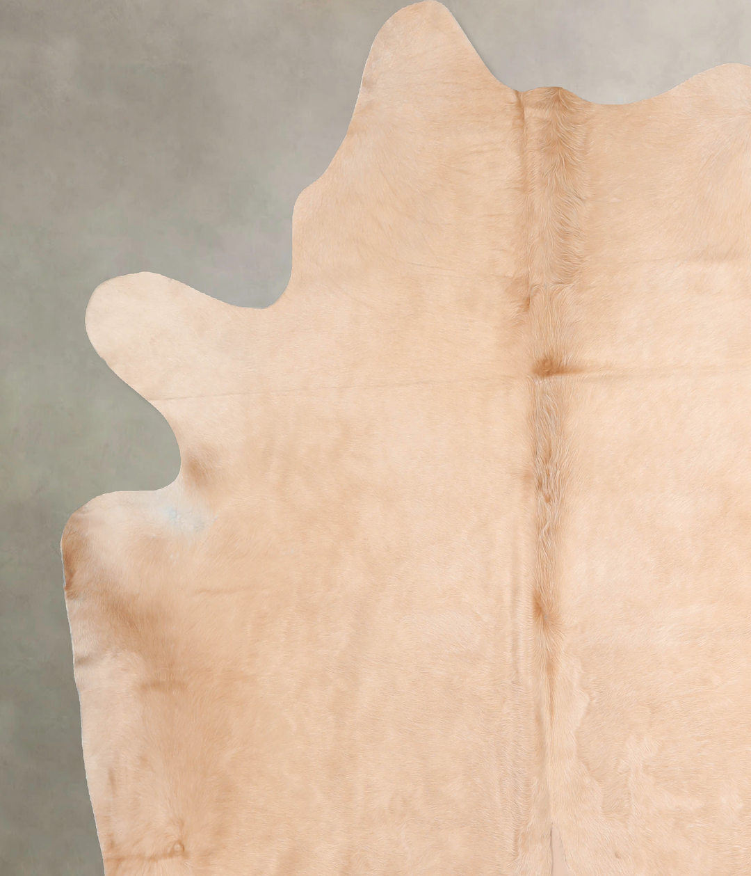 Beige XX-Large Brazilian Cowhide Rug 7'4"H x 7'2"W #A32508 by Hudson H