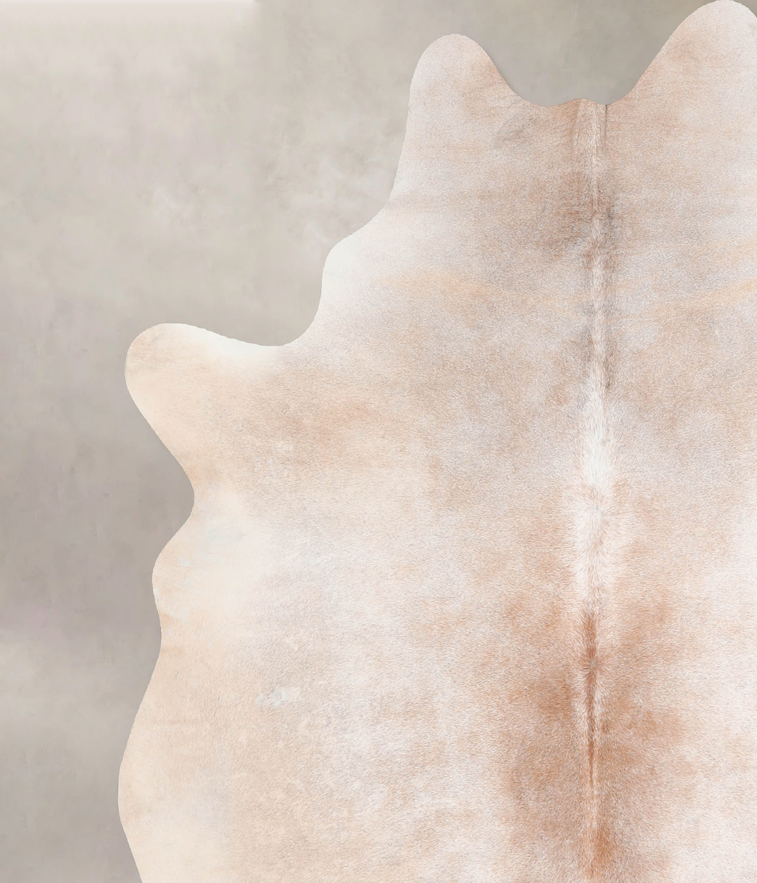 Light Caramel X-Large Brazilian Cowhide Rug 7'1"H x 6'0"W #A32519 by H