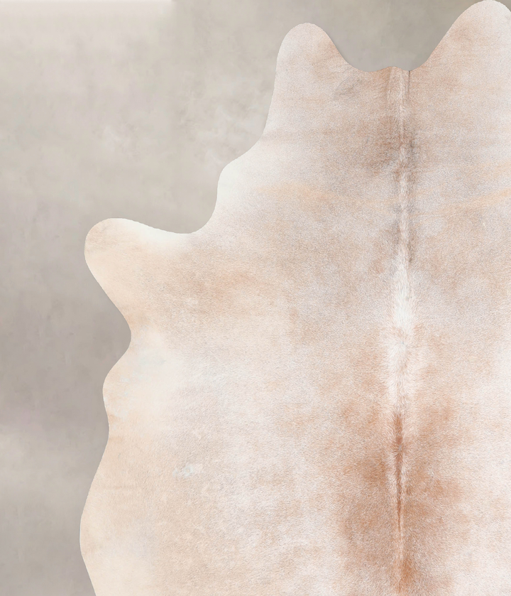 Light Caramel X-Large Brazilian Cowhide Rug 7'1"H x 6'0"W #A32519 by Hudson Hides