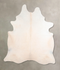 Ivory with Beige XX-Large Brazilian Cowhide Rug 7'10