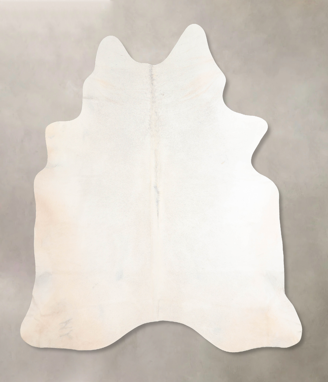 Ivory with Beige X-Large Brazilian Cowhide Rug 6'11"H x 6'2"W #A32536 