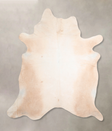 Ivory with Beige XX-Large Brazilian Cowhide Rug 7'9"H x 7'2"W #A32567 by Hudson Hides
