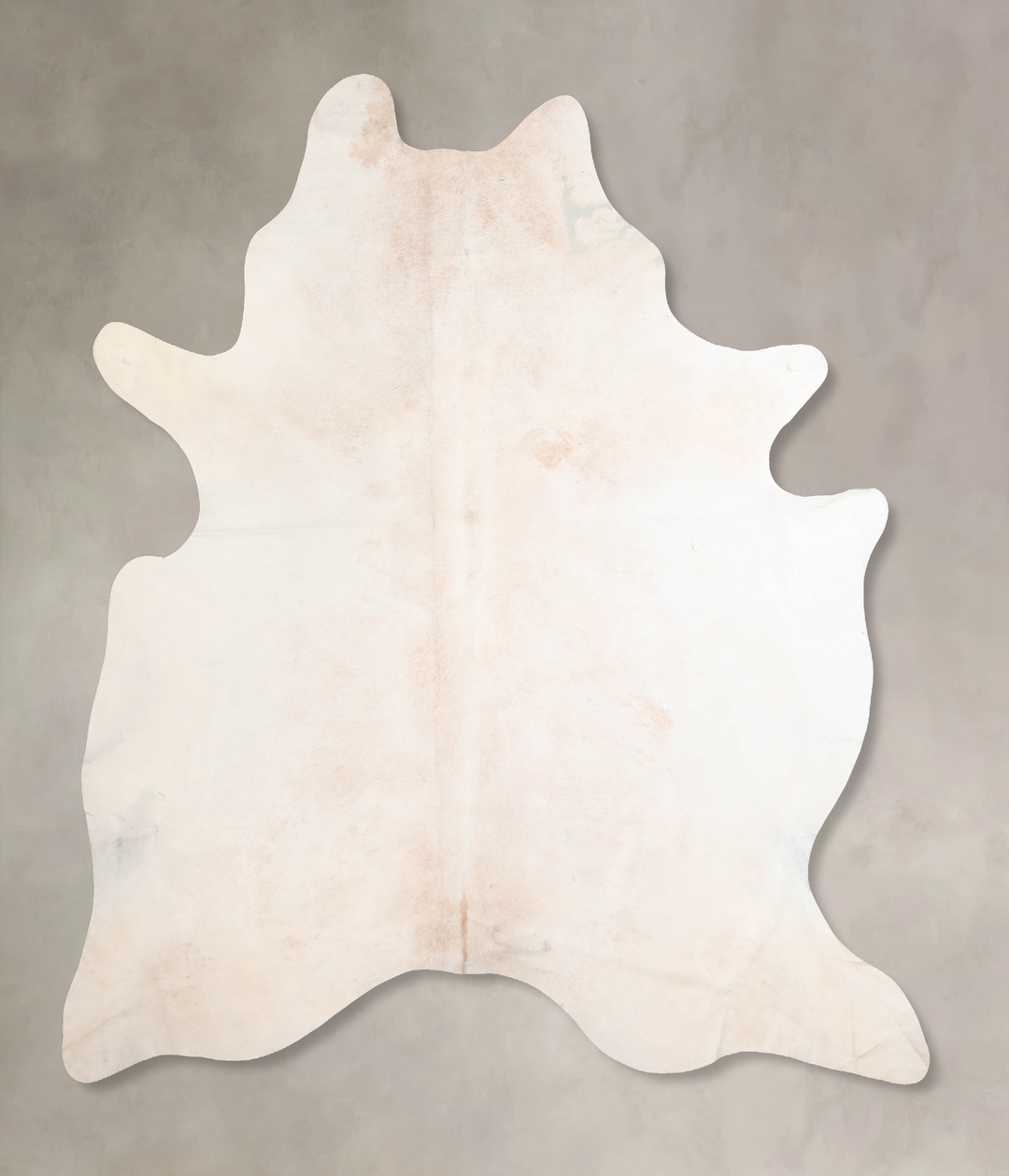 Ivory with Beige XX-Large Brazilian Cowhide Rug 7'9"H x 6'11"W #A32572