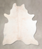 Ivory with Beige XX-Large Brazilian Cowhide Rug 7'9