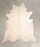 Ivory with Beige XX-Large Brazilian Cowhide Rug 8'9"H x 8'3"W #A32580 by Hudson Hides
