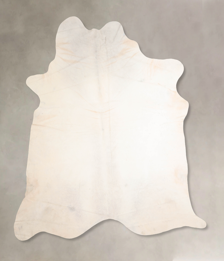Ivory with Beige XX-Large Brazilian Cowhide Rug 8'8"H x 7'11"W #A32600 by Hudson Hides