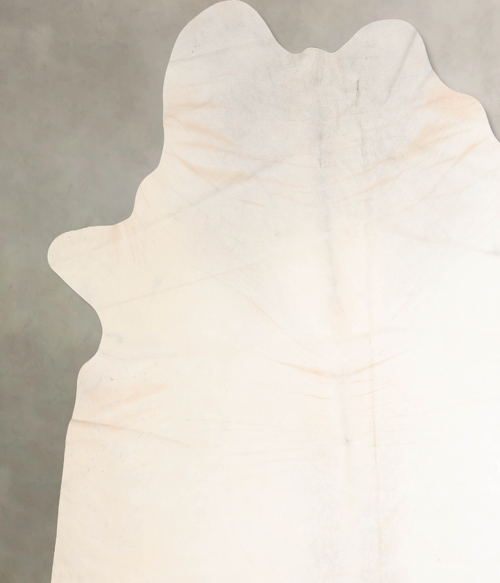 Ivory with Beige XX-Large Brazilian Cowhide Rug 8'8"H x 7'11"W #A32600 by Hudson Hides