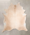 Ivory with Beige XX-Large Brazilian Cowhide Rug 8'2