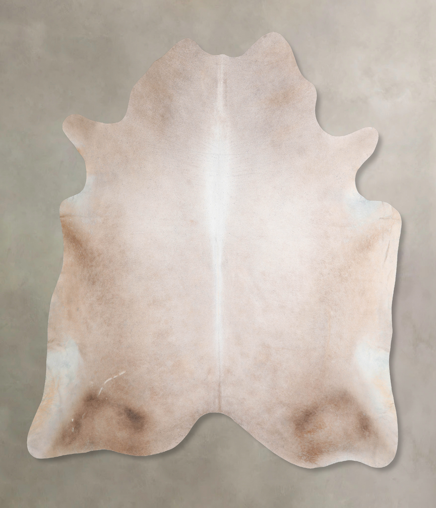 Champagne XX-Large Brazilian Cowhide Rug 7'1"H x 7'1"W #A32629 by Hudson Hides