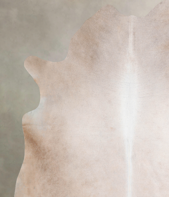 Champagne XX-Large Brazilian Cowhide Rug 7'1"H x 7'1"W #A32629 by Hudson Hides